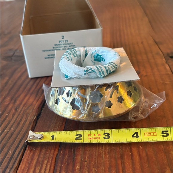 PartyLite Brass Bouquet Candle Tea light Holder - Picture 6 of 7